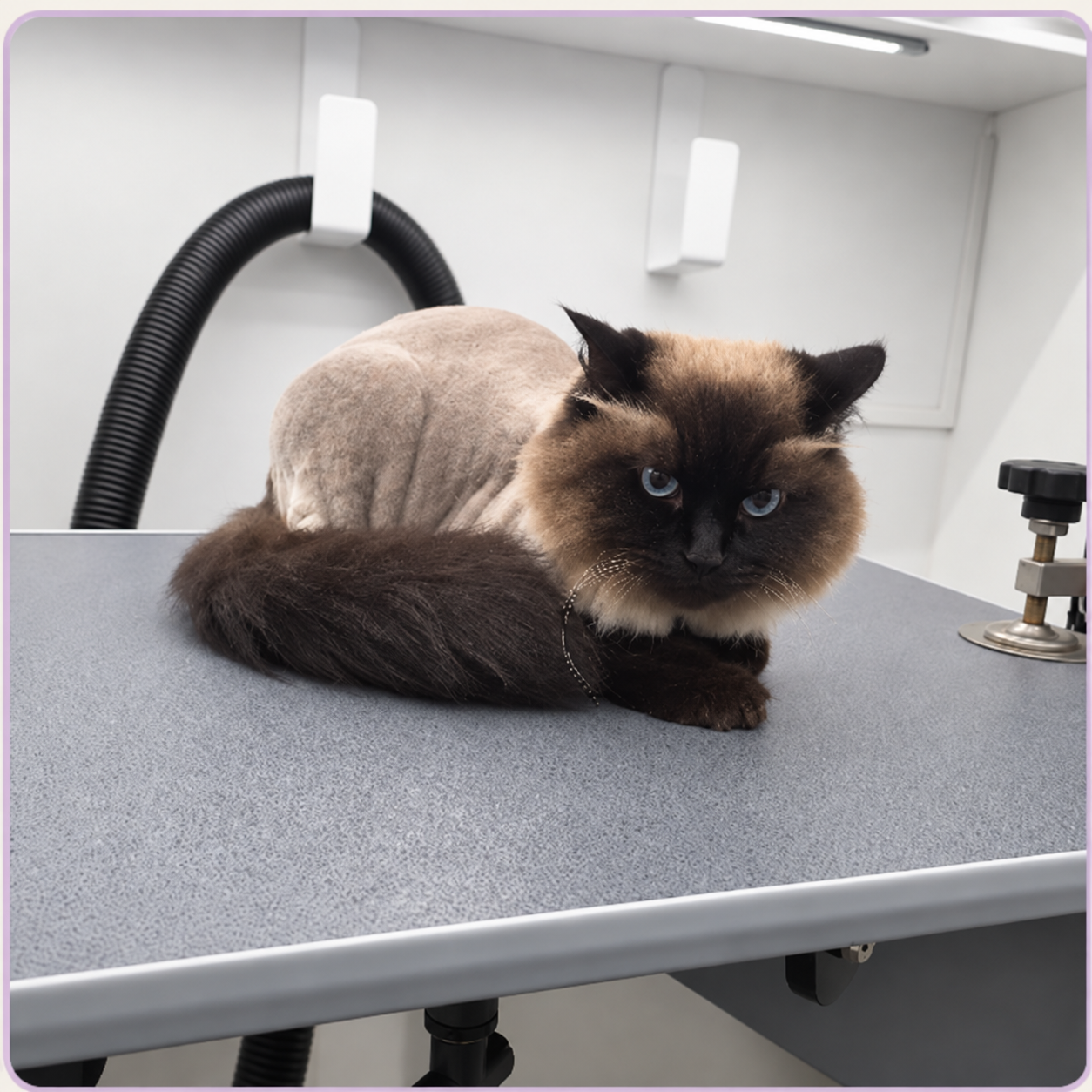 Cat grooming photo 1